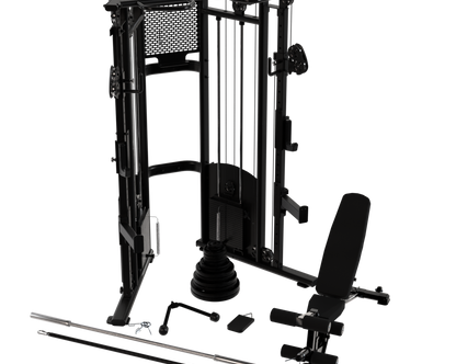 Ironax - XFT Functional Trainer/Half Rack Strength Combo