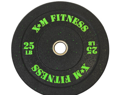 XM FITNESS 25lbs Crumb Rubber Bumper Plate