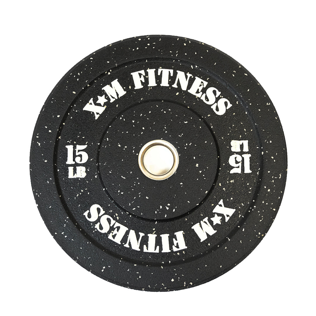 XM FITNESS 15lbs Crumb Rubber Bumper Plate