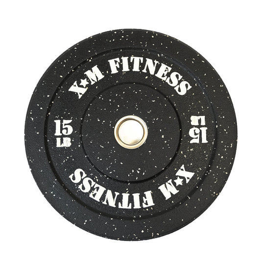 XM FITNESS 15lbs Crumb Rubber Bumper Plate