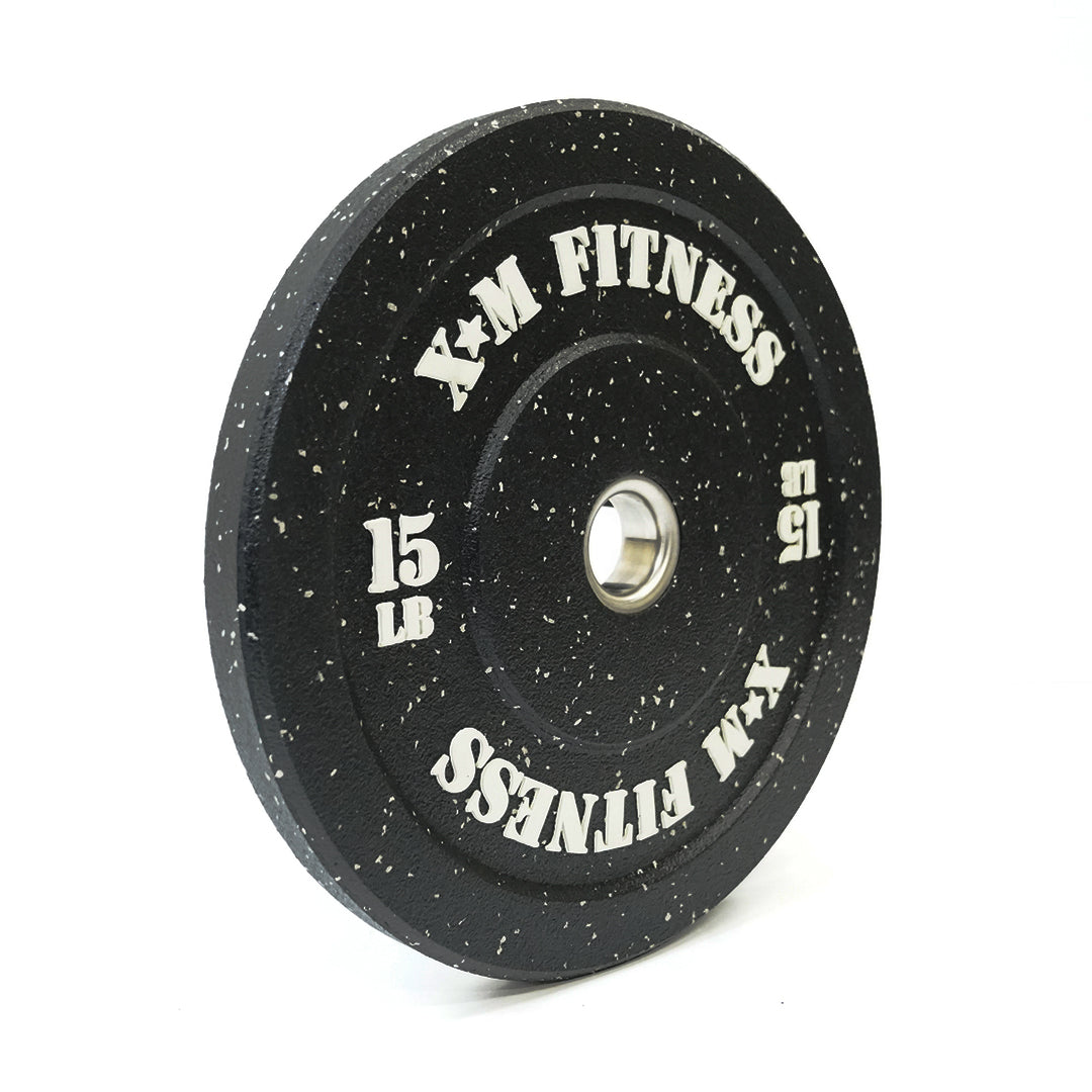 XM FITNESS 15lbs Crumb Rubber Bumper Plate