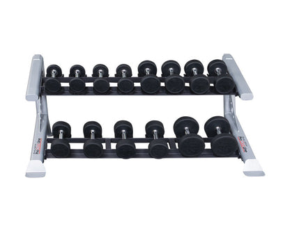 Body Solid SDKR500SD 2 Tier Saddle Dumbbell Rack Strength & Conditioning Canada.