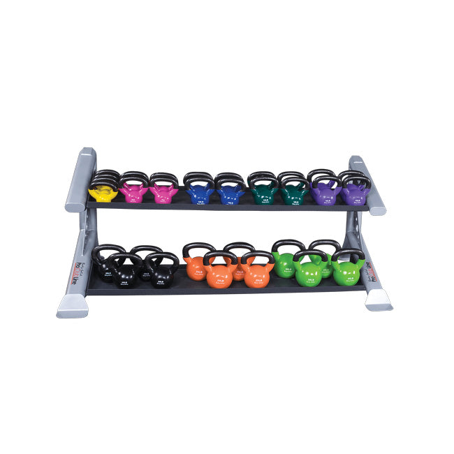 Body Solid SDKR500KB 2 Tier PCL Kettlebell Rack Strength & Conditioning Canada.