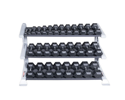 Body Solid SDKR1000DB 3-Tier PCL Dumbbell Rack Strength & Conditioning Canada.