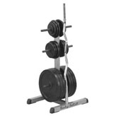 Body-Solid GSWT Standard Plate Tree & Bar Holder Strength & Conditioning Canada.