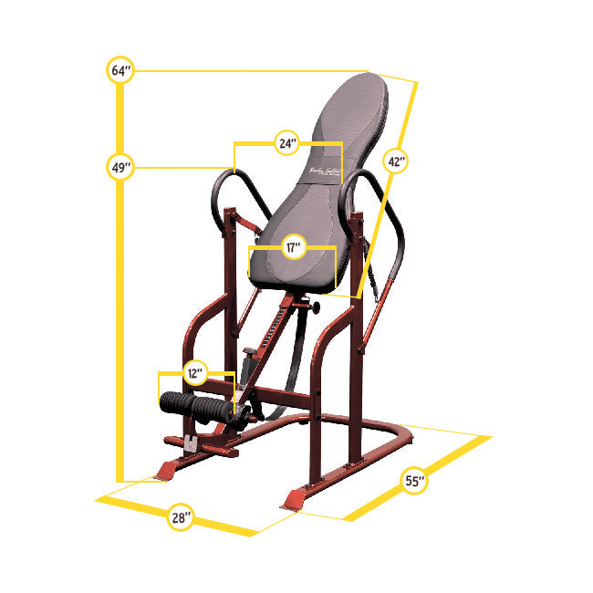 Body-Solid Inversion Table GINV50 Fitness Accessories Canada.