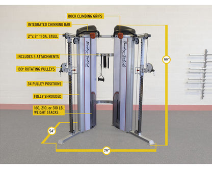 Body Solid S2FT-1 Series II Functional Training Center Strength Machines Canada.