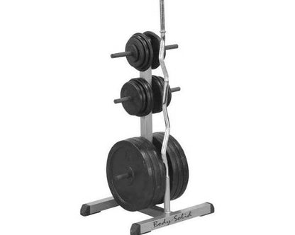 Body-Solid GSWT Standard Plate Tree & Bar Holder Strength & Conditioning Canada.