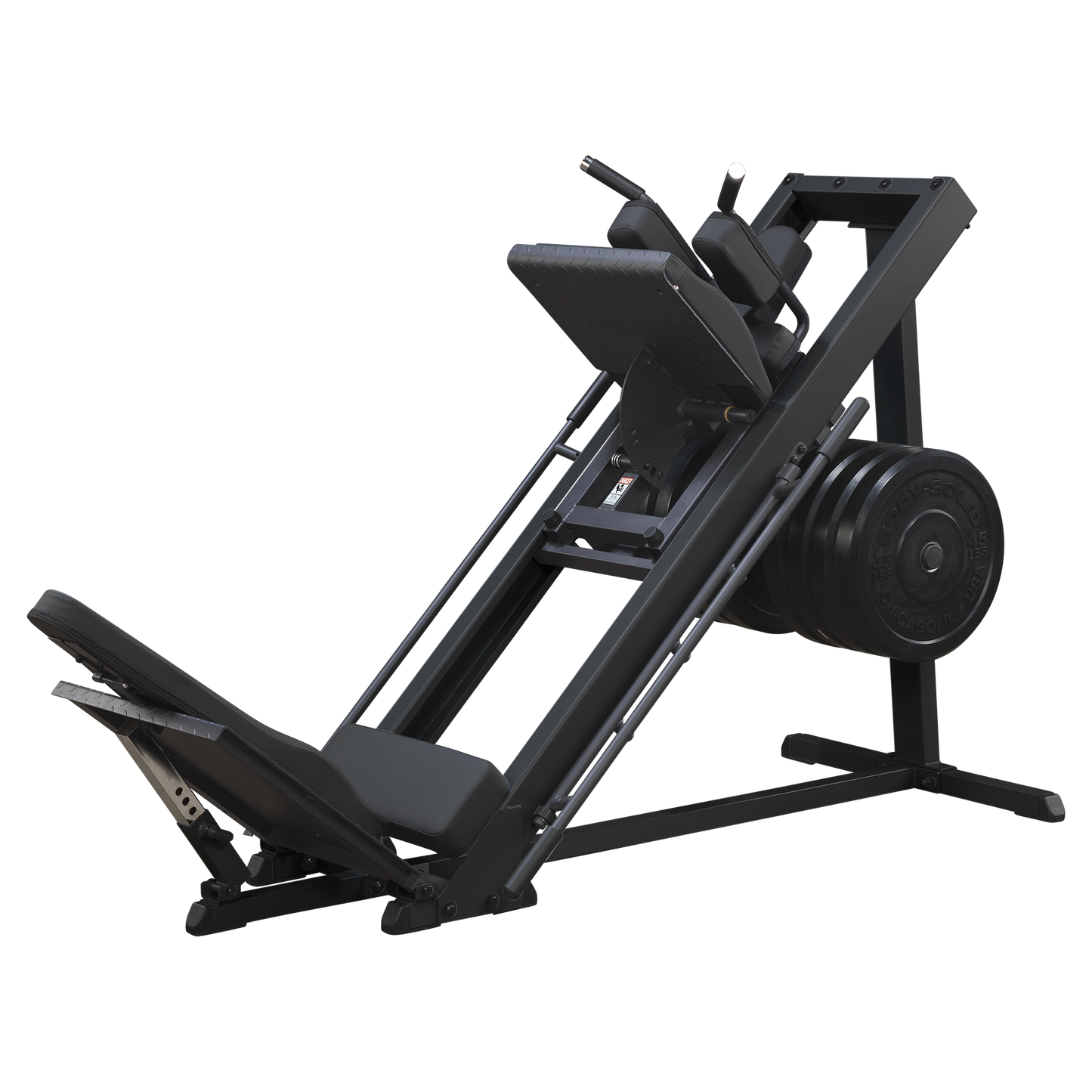 Body-Solid - GLPH1100B Leg Press & Hack Squat - Black Frame