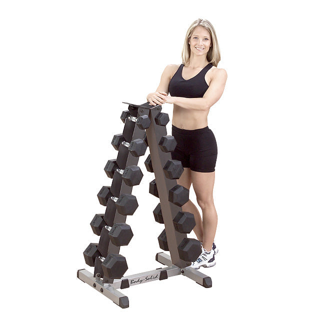 Body Solid Vertical 6-Pair Dumbbell Rack - GDR44 Strength & Conditioning Canada.