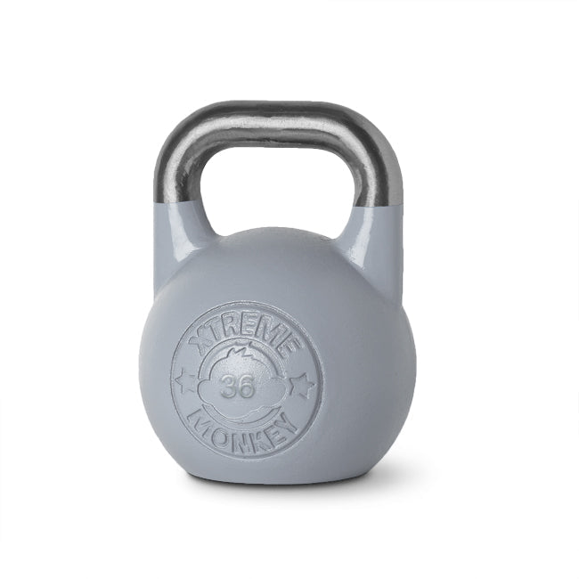 XM FITNESS 36kg Cool Grey Competition Kettlebell Strength & Conditioning Canada.