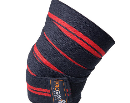 PRO-12 DELUXE VELCRO RED LINE KNEE WRAPS Fitness Accessories Canada.
