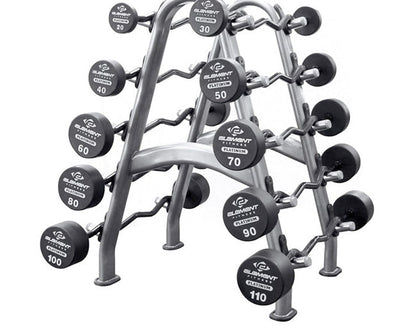 Element Fitness Commercial Polyurethane Curl Barbell Set Strength & Conditioning Canada.