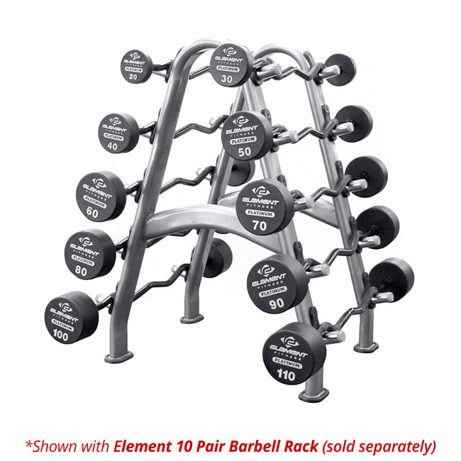 Element Fitness Commercial Polyurethane Curl Barbell Set Strength & Conditioning Canada.