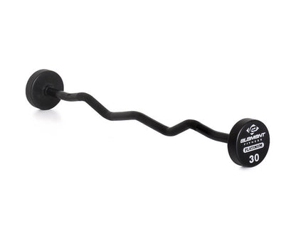 Element Fitness Commercial Polyurethane Curl Barbell Set Strength & Conditioning Canada.