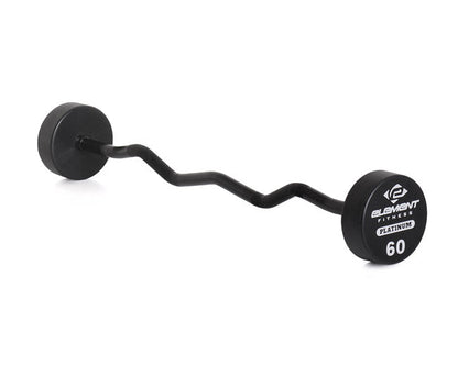 Element Fitness Commercial Polyurethane Curl Barbell Set Strength & Conditioning Canada.