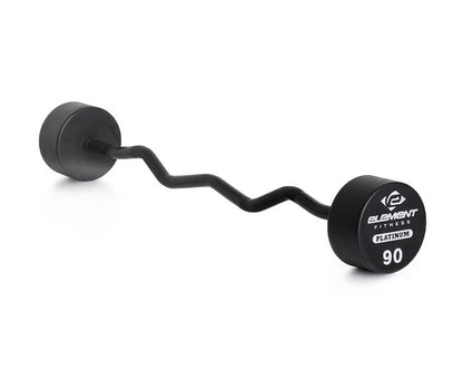 Element Fitness Commercial Polyurethane Curl Barbell Set Strength & Conditioning Canada.