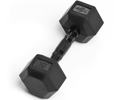 10lb Virgin Rubber Hex Dumbbell No Odour SDVR-10