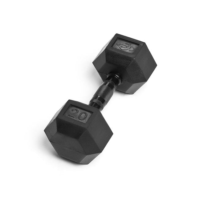 20lb Virgin Rubber Hex Dumbbell No Odour SDVR-20