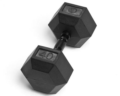 40lb Virgin Rubber Hex Dumbbell No Odour SDVR-40