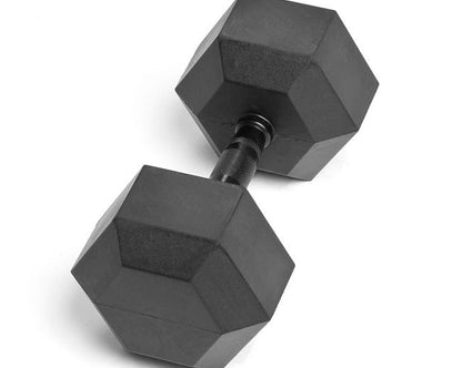 75lb Virgin Rubber Hex Dumbbell No Odour SDVR-75 Strength & Conditioning Canada.