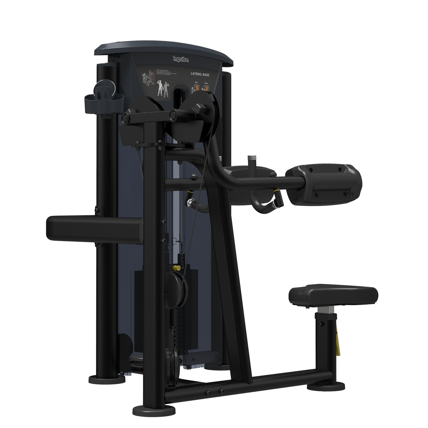 Element Fitness - 9524 Lateral Raise MERCURY BLACK 200lbs
