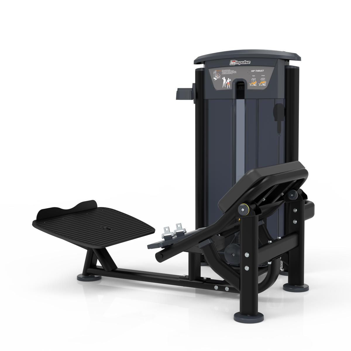 Element Fitness - 9538 Hip Thrust MERCURY BLACK 235lbs