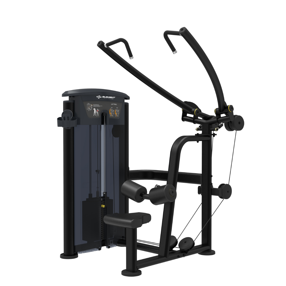 Element Fitness - Lat Pulldown MERCURY BLACK 295 lbs