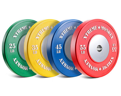 XM Fitness Elite Competition Bumper Plates Set Strength & Conditioning Canada.