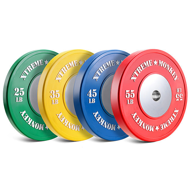 XM Fitness Elite Competition Bumper Plates Set Strength & Conditioning Canada.