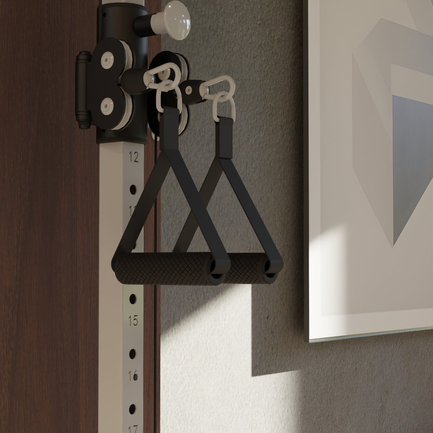 Flow 5 Walnut - Free Standing Functional Trainer / Wall Mounted