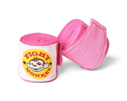 Fight Monkey 120" Mexican Style Hand Wraps - Pink Fitness Accessories Canada.