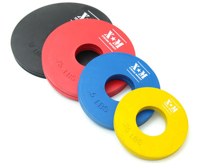 XM Competition Rubber Fractional Weight Plates -.25, .5, .75, & 1 Lb Pairs - 5 Lb Set Strength & Conditioning Canada.