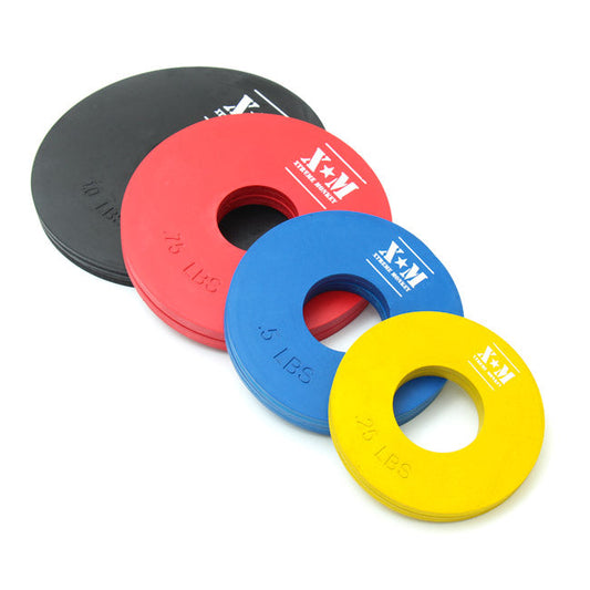 XM Competition Rubber Fractional Weight Plates -.25, .5, .75, & 1 Lb Pairs - 5 Lb Set Strength & Conditioning Canada.