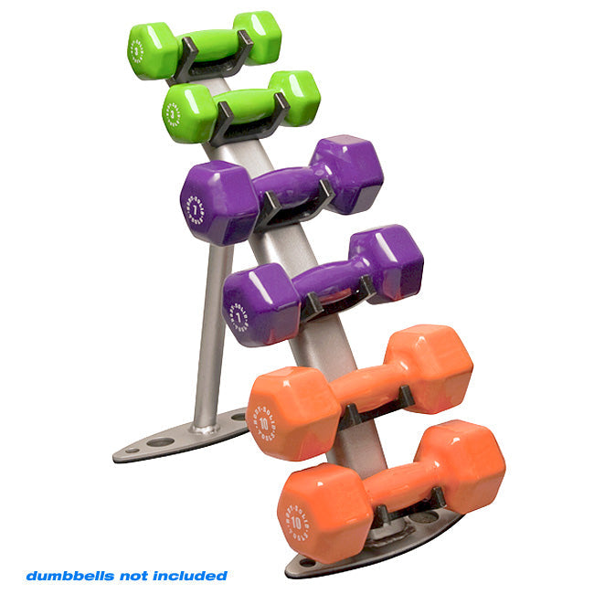 Body Solid 3-Pair Neoprene / Vinyl Dumbbell Rack Strength & Conditioning Canada.