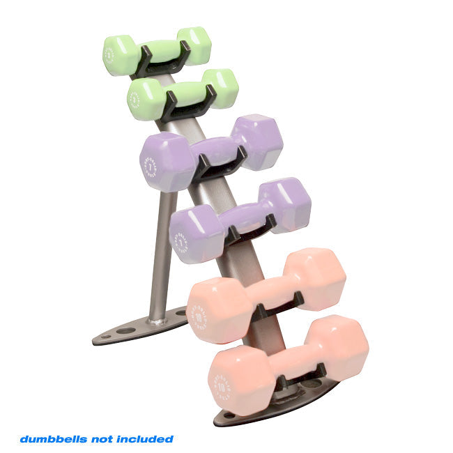 Body Solid 3-Pair Neoprene / Vinyl Dumbbell Rack Strength & Conditioning Canada.