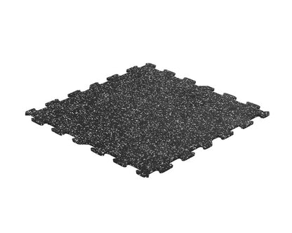 Gorilla Flooring 8mm 24" x 24" Interlocking Rubber Tile w/Speckle - V2 Fitness Accessories Canada.