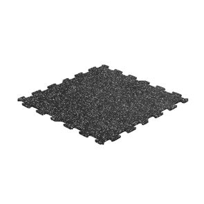 Gorilla Flooring 8mm 24" x 24" Interlocking Rubber Tile w/Speckle - V2 Fitness Accessories Canada.