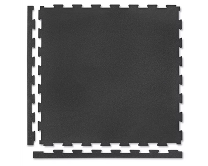 Gorilla Black Rubber Gym Tile 23"x23" Pack of 6