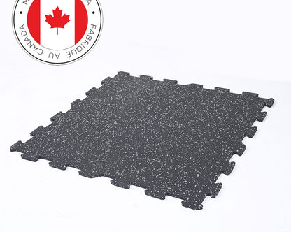 Gorilla 2 x 2 8mm Interlocking Rubber Tile - Gray - PACK OF 12