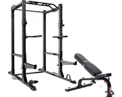 XM Fitness Omega Power Rack / XM FID Bench combo Strength Machines Canada.