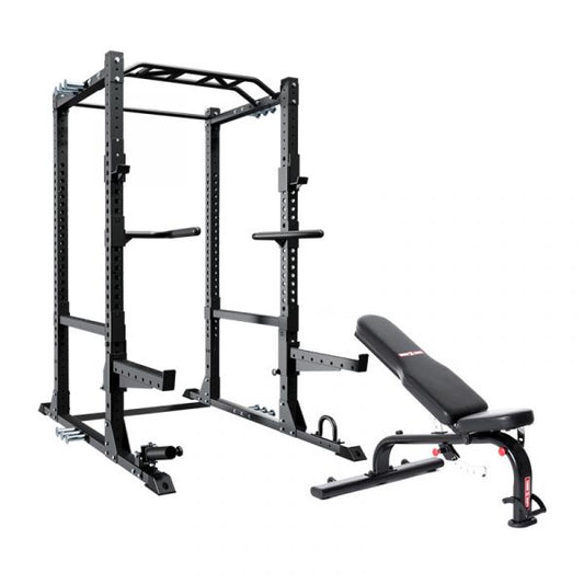 XM Fitness Omega Power Rack / XM FID Bench combo Strength Machines Canada.