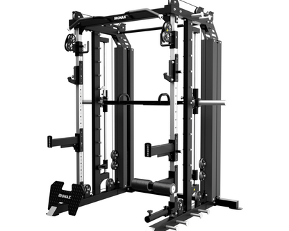 IRONAX - All-In-One with Bench & Olympic Plate Combo ~