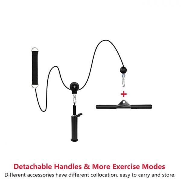 Ironax Portable Lat and Lift Pulley System Strength Machines Canada.