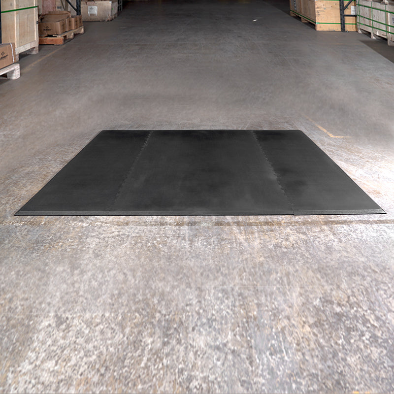 8' x 6' RUBBER LIFTING PLATFORM - 3/4" THICK BEVELED EDGES