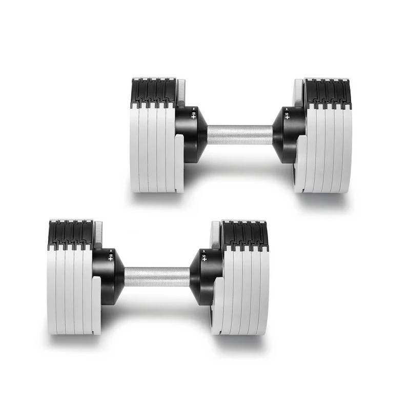 SMRTFT Nüobells - 5-50lb Adjustable Dumbbell Pair - Ash