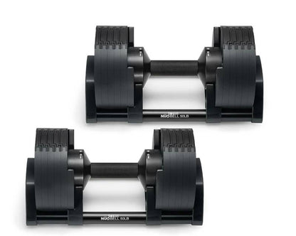 Nüobells 5-50lb Adjustable Dumbbell Pair & NordicTrack Bench Combo