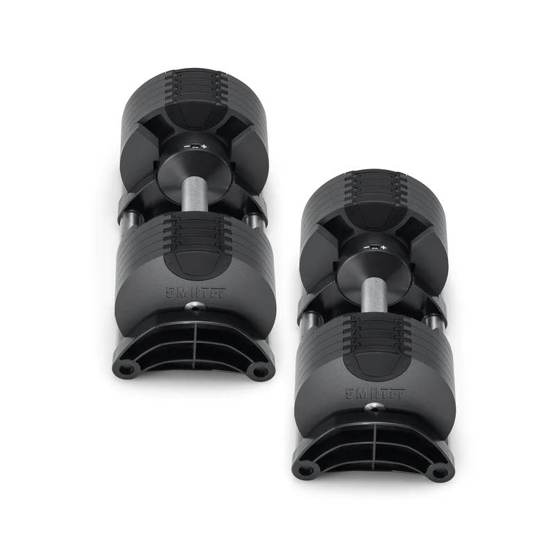 SMRTFT Nüobells - 5-50lb Adjustable Dumbbell Pair - Classic