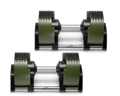 SMRTFT Nuobells - 5-50lb Adjustable Dumbbell Pair - Tactical