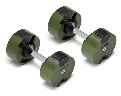 SMRTFT Nuobells - 5-50lb Adjustable Dumbbell Pair - Tactical